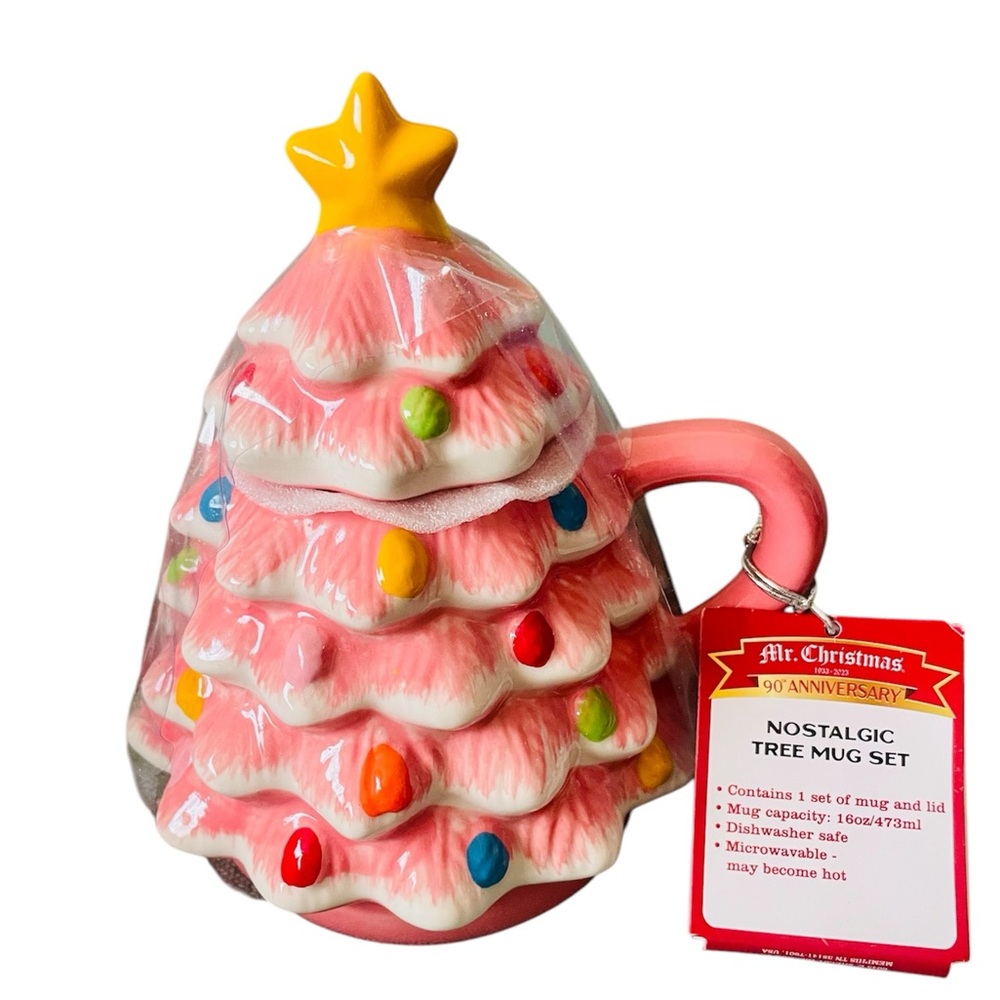 Mr Christmas Pink Christmas Tree Mug